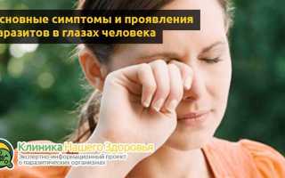 Паразиты в глазах человека
