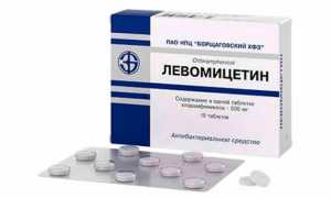Показания и способ применения таблеток Левомицетин