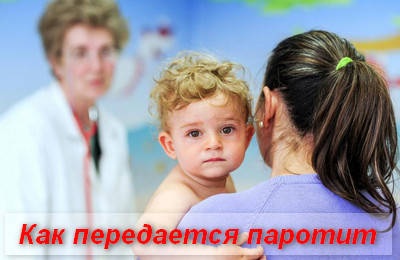 как передается паротит