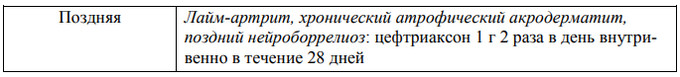 поздняя стадия болезни Лайма