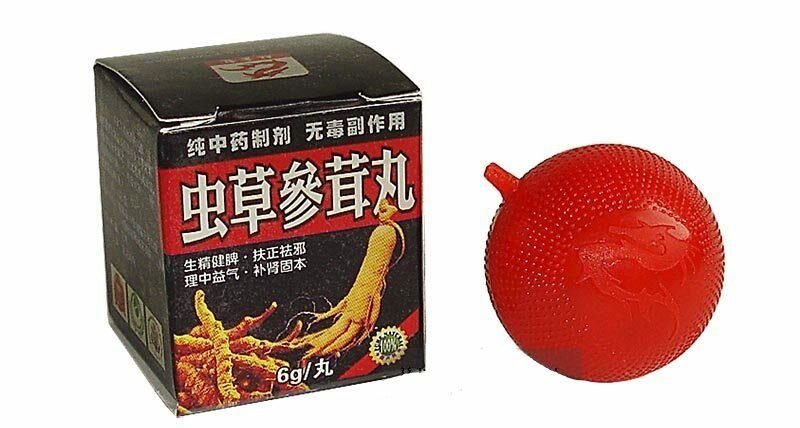 Нюансы использования китайских шариков для потенции Разовая дозировка составляет половину шарика